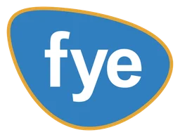 Fye logo, horizontal version, on a transparent background