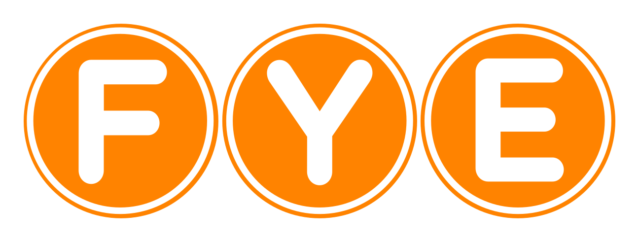 Fye logo on a transparent background