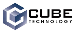 G Cube logo, horizontal version, on a transparent background
