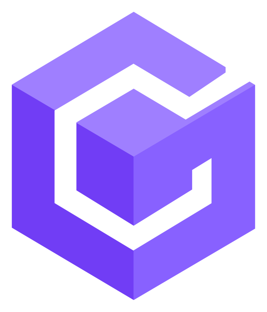 G Cube logo on a transparent background