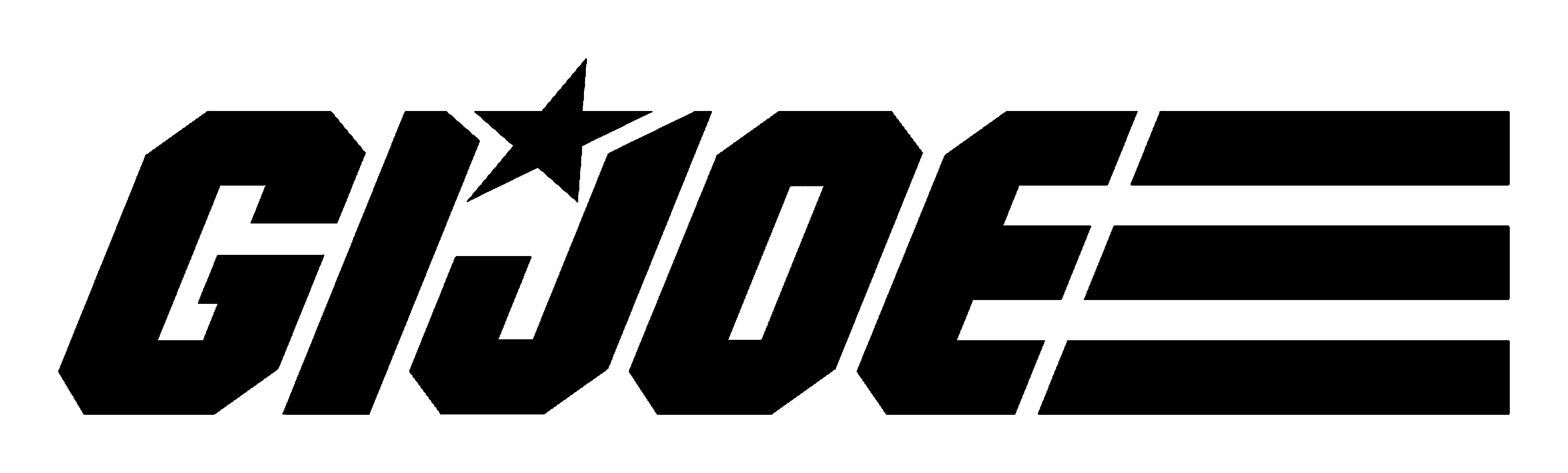 G I Joe logo on a transparent background