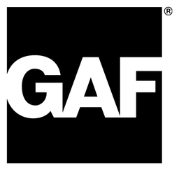 Gaf logo, black icon version, on a transparent background