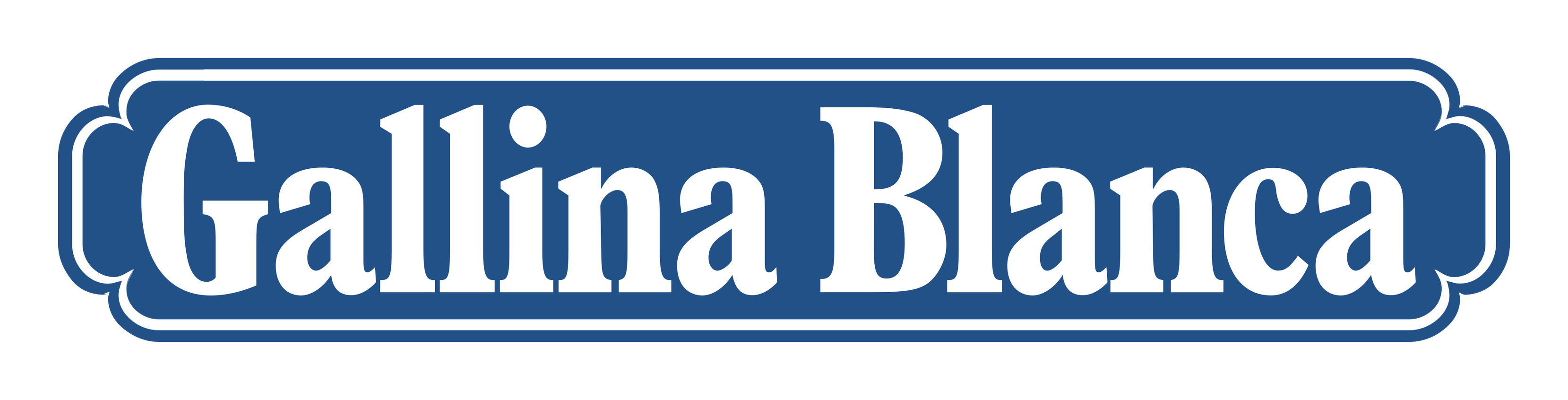 Gallina Blanca logo on a transparent background