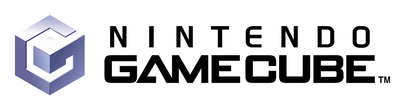 Gamecube logo on a transparent background