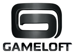 Gameloft logo, black version, on a transparent background