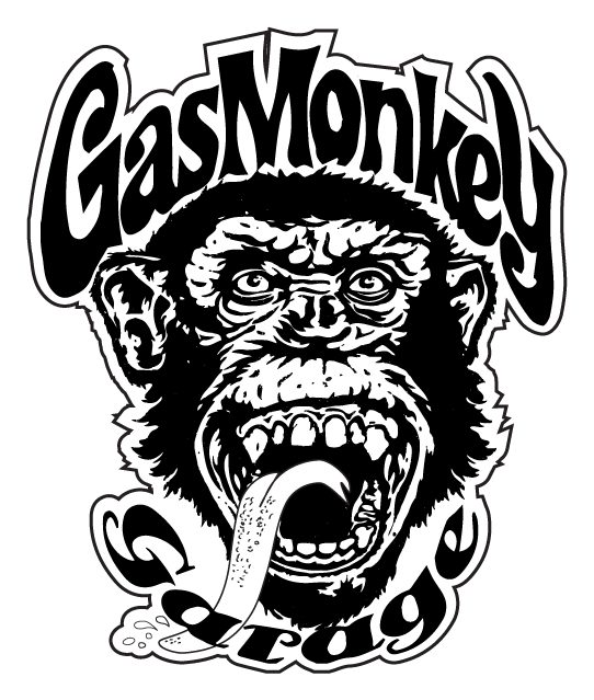 Gas Monkey Garage logo, black icon version, on a transparent background