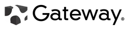 Logo Gateway, version logotype noir, sur fond transparent