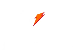 Gatorade logo, white version, on a transparent background