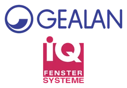 Gealan logo, horizontal version, on a transparent background