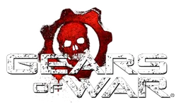 Gears of War logo, horizontal version, on a transparent background