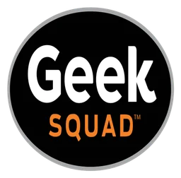 Logo de Geek Squad, versión icono negro, sobre fondo transparente