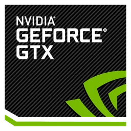 Geforce logo, icon version, on a transparent background