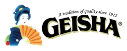 Geisha logo, wordmark version, on a transparent background
