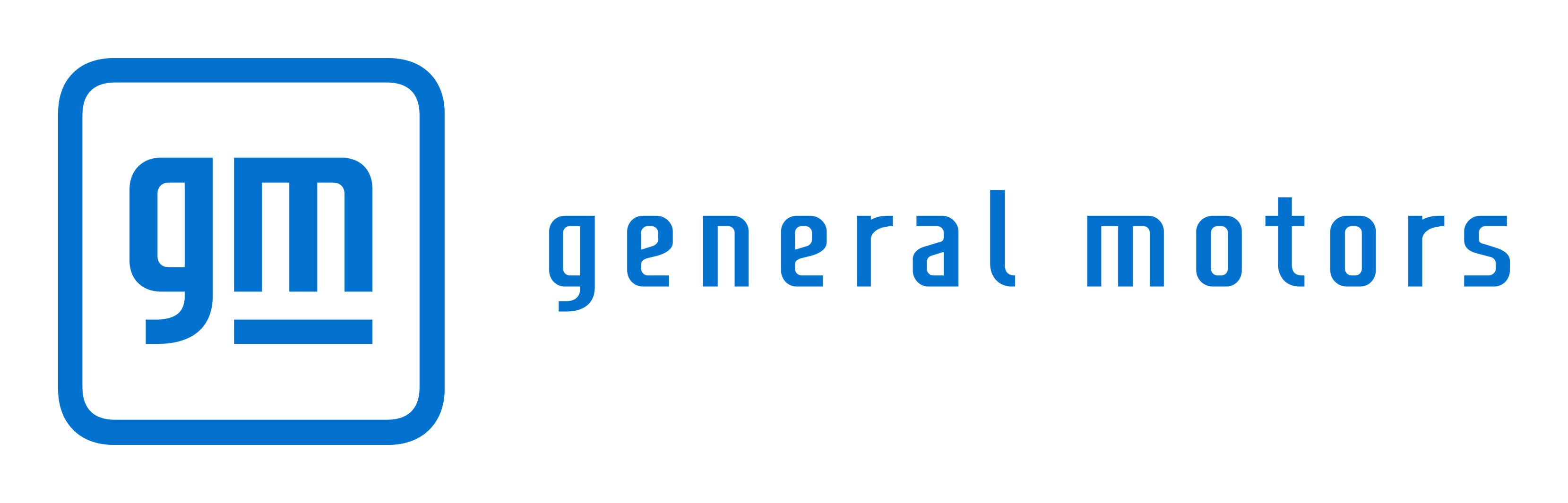 General Motors logo on a transparent background