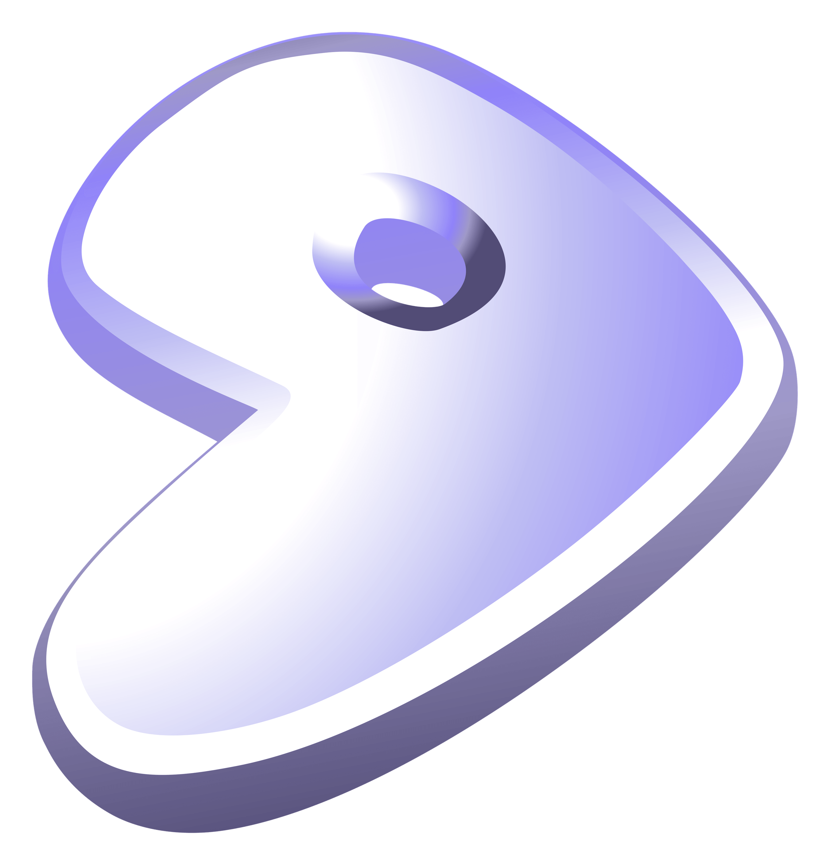 Logo da Gentoo em fundo transparente