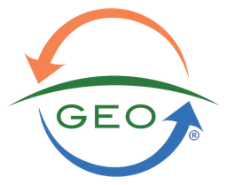 Geo logo, icon version, on a transparent background