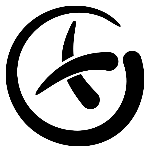 Geocaching logo, black icon version, on a transparent background
