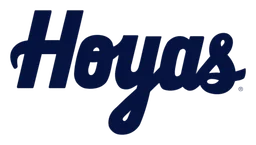 Georgetown Hoyas logo, horizontal version, on a transparent background