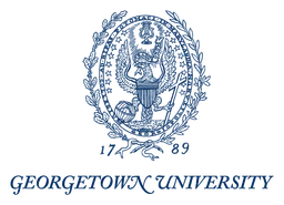 Georgetown University logo, horizontal version, on a transparent background