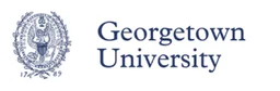 Georgetown University logo, white wordmark version, on a transparent background
