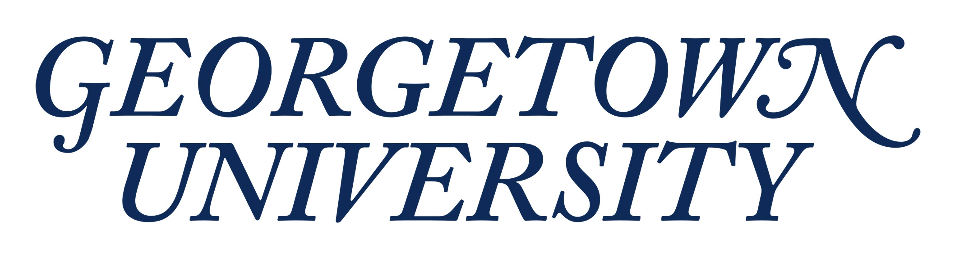 Georgetown University logo on a transparent background