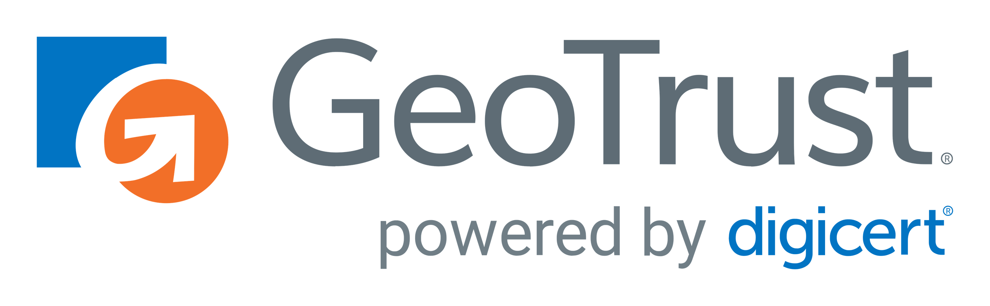Geotrust logo on a transparent background