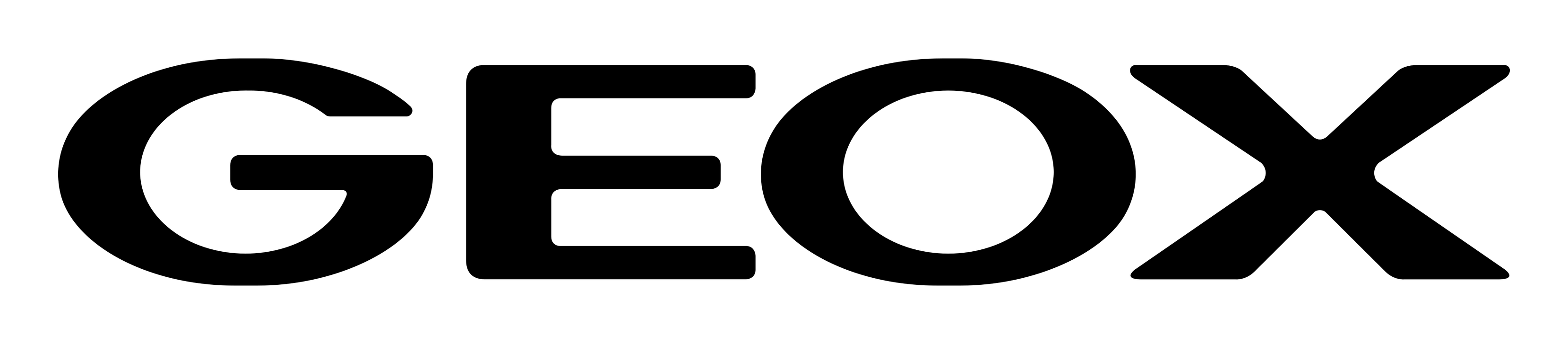 Geox logo on a transparent background