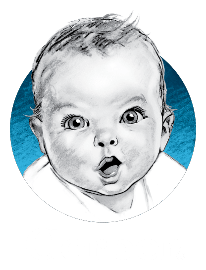 Logo de Gerber, versión horizontal, sobre fondo transparente