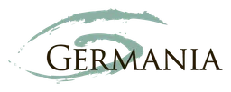 Germania logo, monochrome wordmark version, on a transparent background