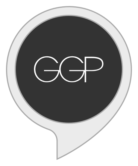GGP logo, monochrome icon version, on a transparent background