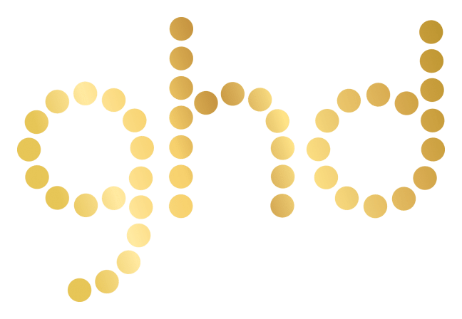GHD logo on a transparent background