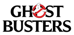 Ghostbusters logo, black version, on a transparent background