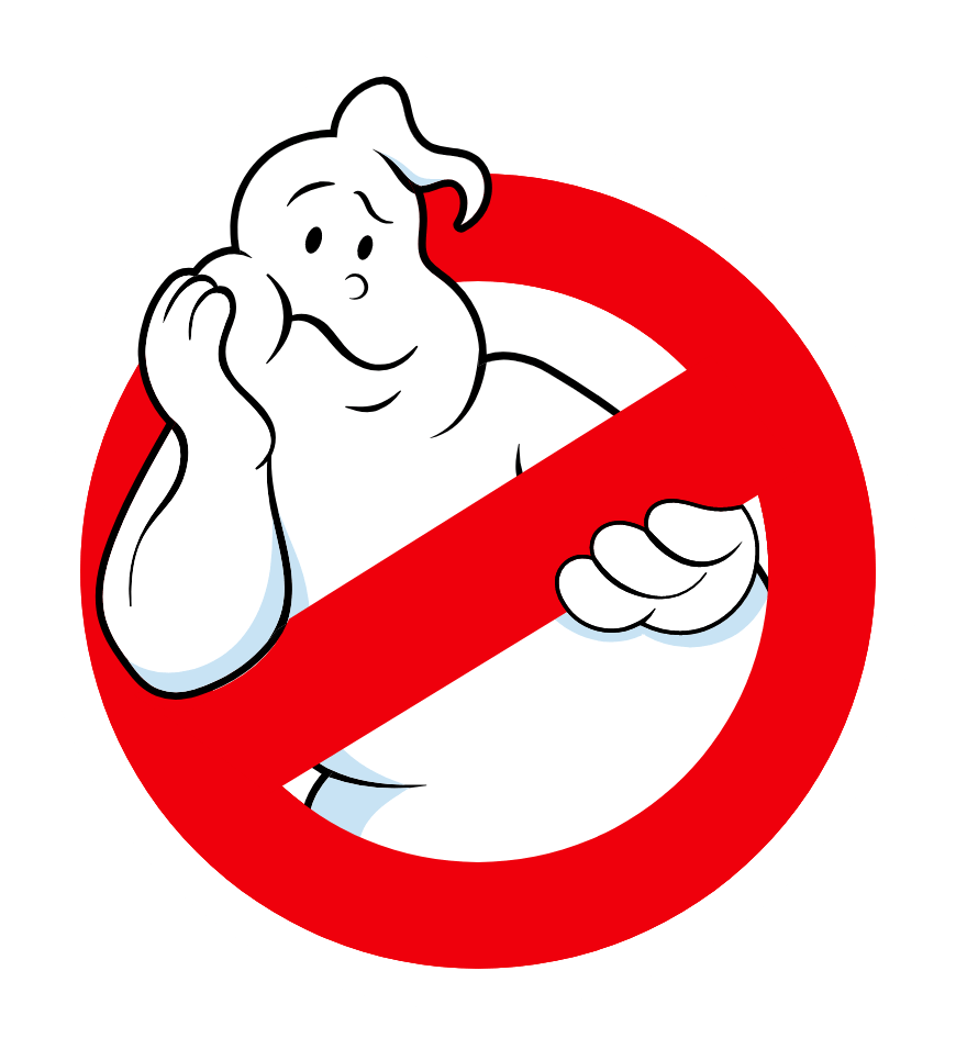 Ghostbusters logo on a transparent background