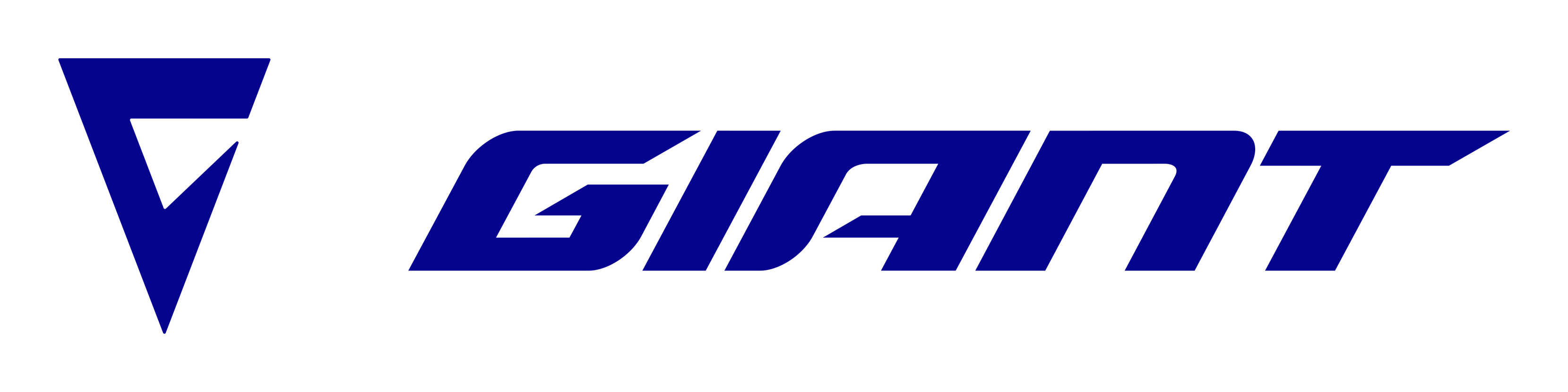 Giant logo on a transparent background