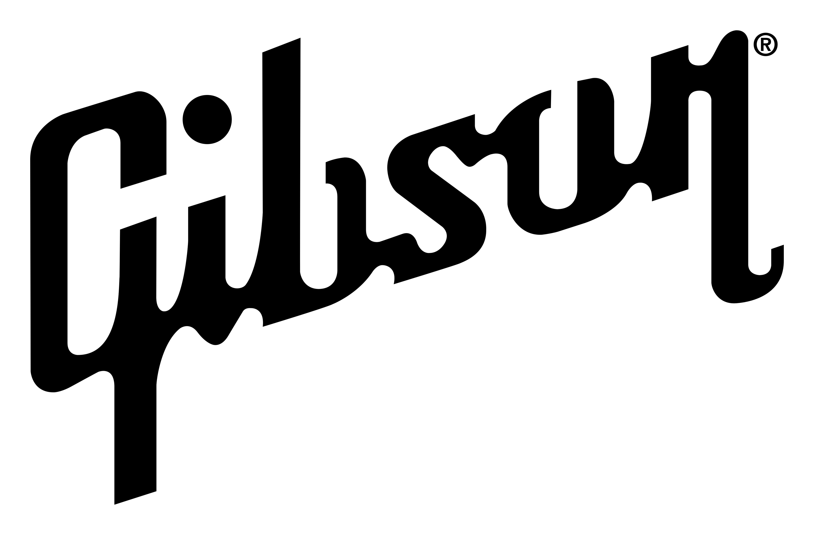 Gibson Logo auf transparentem Hintergrund