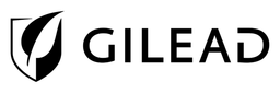 Gilead logo, black wordmark version, on a transparent background