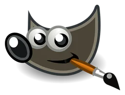 Gimp logo, black version, on a transparent background