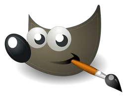 Gimp logo, monochrome version, on a transparent background