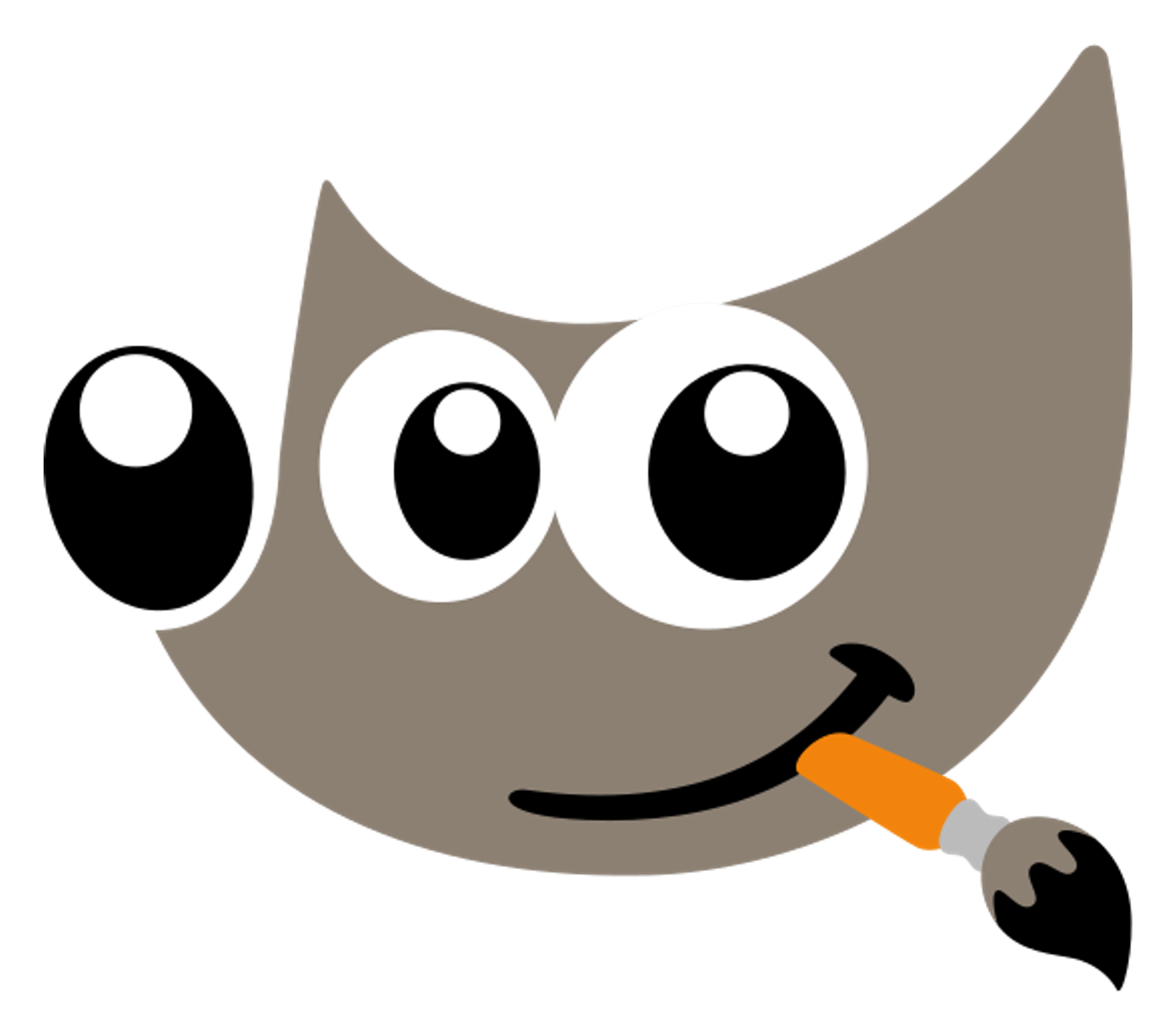 Gimp logo on a transparent background