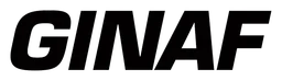 Ginaf logo, black wordmark version, on a transparent background