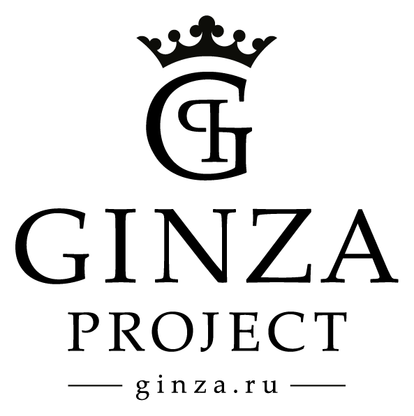 Ginza Project logo, black icon version, on a transparent background