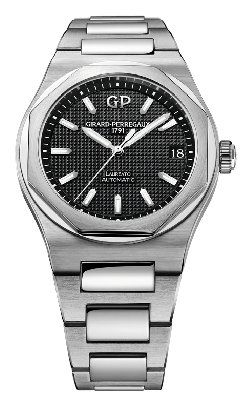 Logo da Girard Perregaux, versão monocromático, em fundo transparente
