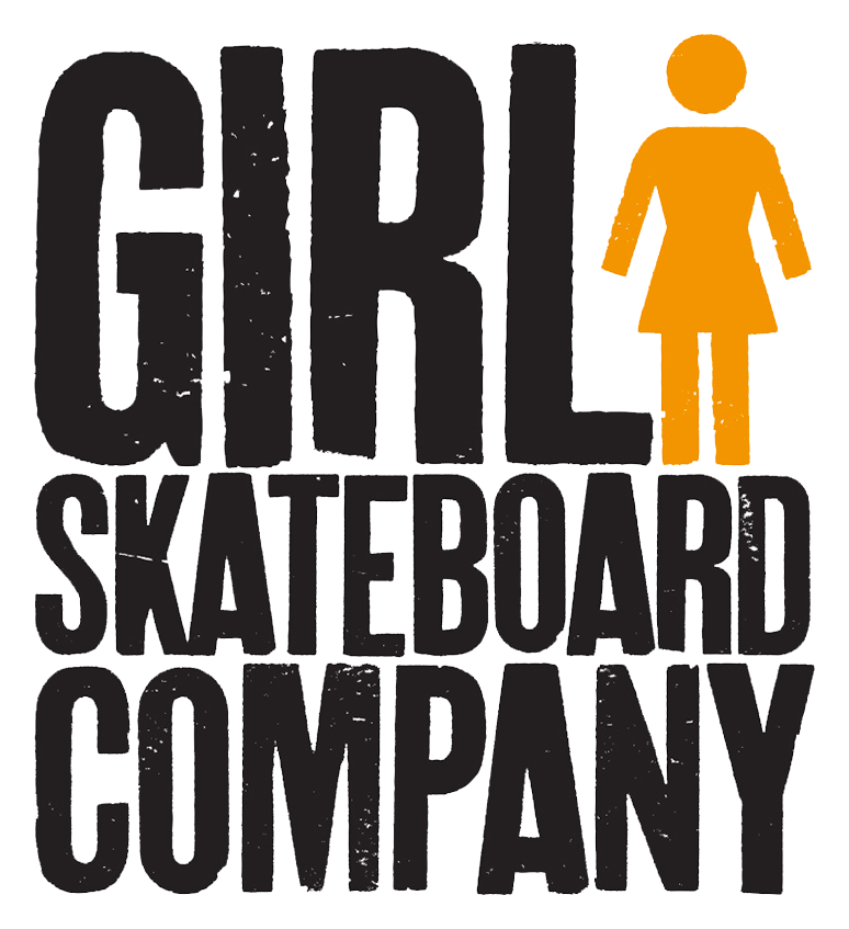 Girl Skateboards logo, black icon version, on a transparent background