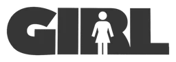 Girl Skateboards logo, black wordmark version, on a transparent background
