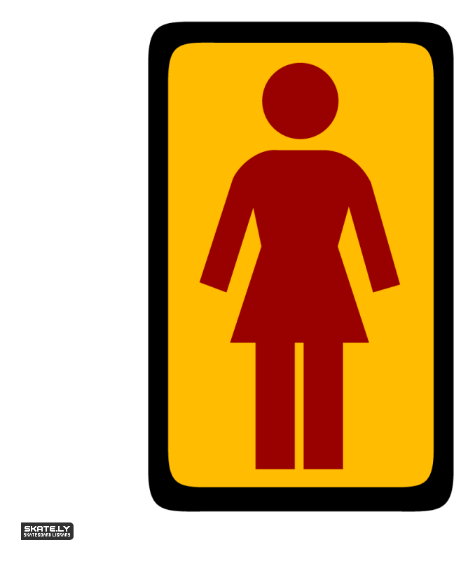 Girl Skateboards logo, icon version, on a transparent background