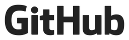 GitHub logo, black wordmark version, on a transparent background