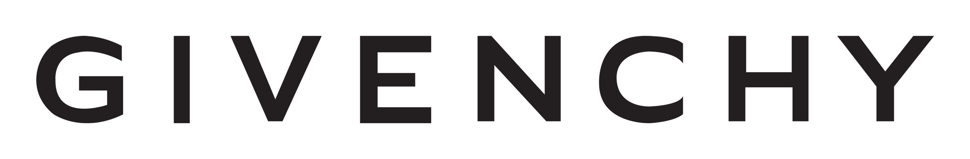 Givenchy logo on a transparent background