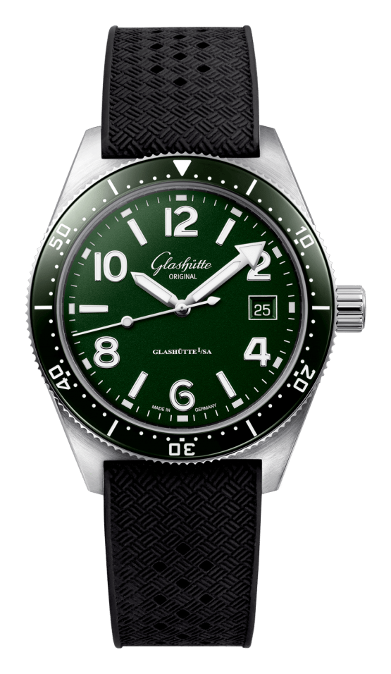 Glashutte Original logo, black version, on a transparent background