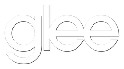 Glee logo, white version, on a transparent background