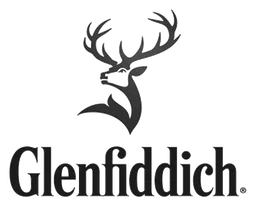 Glenfiddich logo, black version, on a transparent background